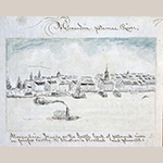 Fig. 8: “Alexandria, Potomac River” by Lewis Miller (1796–1882), ca. 1827, from Sketchbook of Landscapes in the State of Virginia. Abby Aldrich Rockefeller Folk Art Collection, Colonial Williamsburg Foundation.