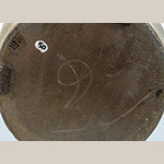 Fig. 18: Detail of base inscribed “D” on base of bottle illustrated in Fig. 13. Photo by Dan Routh.