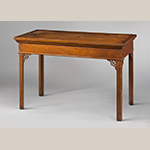 Fig. 1: Sideboard table attributed to George Donald, 1760–1770, Richmond, VA. Walnut; HOA: 31-1/4”, WOA: 47-3/4”, DOA: 24-1/4”. MESDA Acc. 2023.8; Anonymous Gift.