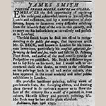 Fig. 1: James Smith advertisement mentioning George Beck, Baltimore Evening Post, Baltimore, MD, 19 September 1793.Fig. 1: James Smith advertisement mentioning George Beck, Baltimore Evening Post, Baltimore, MD, 19 September 1793.