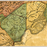 Fig. 4: Detail of the map in Fig. 3 showing Green Co., Washington Co., the Nolichucky River, and Horse Creek in Tennessee.