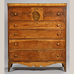 Fig. 10: Desk in Fig. 9 with secretary drawer closed.