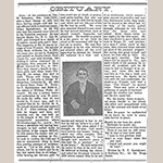 Fig. 28: Obituary for Henry Spainhower, ca. 1901, The Neoga News, Cumberland Co., IL.