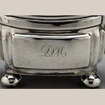 Fig. 2: Detail of “D S M” monogram (from teapot illustrated in Fig. 6).