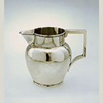 Fig. 16: Pitcher marked by Asa Blanchard, 1810-1825, Lexington, KY. Silver; HOA: 6- 5/16”, WOA: 5-1/4”, DIA (at base): 3-5/8”. MESDA Acc. 4608, Given in honor of Mr. Frank L. Horton.