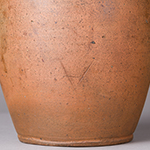 Fig. 8: Detail of incised “A” on the crock illustrated in Fig. 7.