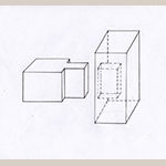 Fig. 18: Generic example of a conventional double-shouldered, mortise-and-tenon joint. Drawing by the author.