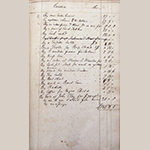 Fig. 4: Furniture made for Henry Clay, with prices, from the Henry Clay Account Book, 70M39, Special Collections Research Center, University of Kentucky Libraries.