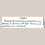 Fig. 15: Notice of Clay’s appointment as the Kentucky Auditor of Public Accounts, Kentucky Gazette (Lexington, KY), 7 December 1820. 