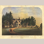 Fig. 22: “Ashland: The Home of Henry Clay. Near Lexington, KY.,” Thomas S. Sinclair (ca.1805-1881), lithographer (Bascom Cooper, publisher), 1852, Philadelphia, PA. Special Collections Research Center, University of Kentucky Libraries.