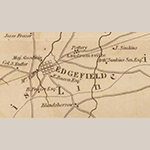 Fig. 4: Inset of Landrumsville or Pottersville on the map of Edgefield District from Robert Mills’s Atlas of South Carolina (surveyed by Thomas Anderson [1817]; engraved by Henry S. Tanner; published by Robert Mills, 1825, Philadelphia PA).