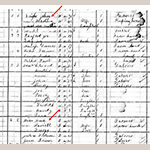 Fig. 36: 1880 United States Census, Aiken county illustrating the proximity between pottery owner John W. Seigler, Washington Miles, Brister Jones, and Fortune Justice.