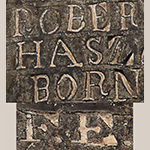 Fig. 33: Detail of serif font found on the tombstone illustrated in Fig. 2.