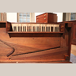 Fig. 6: Detail of case construction on the Prichard-Correll piano (Fig. 1). Photograph by the author.