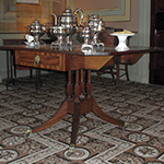 Fig. 15: Breakfast table, c. 1810, Richmond, VA. Mahogany. Collection of the Valentine Museum, Acc. V.62.4, Gift of Mrs Sally W. Hamilton of Charlottesville, VA in memory of her grandmother Rebecca Williams (Mrs. Parke Goodall Street); photograph by the author.