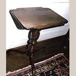 Fig. 21: Candle stand possibly by John C. Bowie (1786–1851) and/or Walter Bowie (1790–1853), 1817, Port Royal or Norfolk, VA. Mahogany. Current location unknown; photograph courtesy Preservation Virginia.