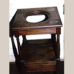 Fig. 22: Washstand attributed to John C. Bowie (1786–1851) and/or Walter Bowie (1790–1853), 1817, Port Royal, VA. Mahogany with tulip poplar. Current location unknown; photograph courtesy Preservation Virginia.