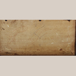 Fig. 15: Detail of Thomas Kinnard’s signature on the desk illustrated in Fig. 13.