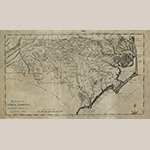 Fig. 17: “The State of North Carolina from the best Authorities, &c. by Samuel Lewis,” engraved by John Vallance, published in Carey’s American Atlas (Philadelphia, 1795). Ink on paper; HOA: 27.94 cm, WOA: 46.99 cm. Collection of the North Carolina State Archives, North Carolina Department of Cultural Resources, call no. MC.150.1795I, Raleigh, NC.