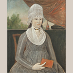 Fig. 23: "Eleanor Magrudedr Briscoe" by John Drinker, 1800–1802. Oil on canvas; HOA: 31-1/2”, WOA: 25-1/2”. MESDA Collection, Acc. 973.2.