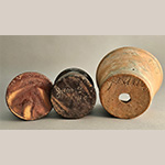 Fig. 30 Base views of the presentation pieces in Figure 29 showing William F. James’s signature. Author’s collection. Photograph by the author.