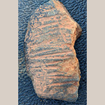 Fig. 44 Kiln tile probably by a James family potter; Davie County, NC; ca. nineteenth-early twentieth century. Unglazed earthenware. Private collection. Photograph by the author.