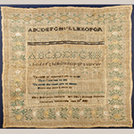 Fig. 20. Sampler by Ellen Mordant Oldham (1819–1907), 1833, Marble Hill Female Academy, Davidson Co. or Williamson Co., TN. Silk on linen; HOA: 16”, WOA: 17”. Private collection; Tennessee Sampler Survey file TSS 190, online: https://www.tennesseesamplers.com/viewsampler.php?samp_id=190 (accessed 2 June 2019).