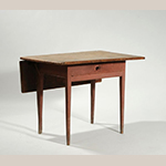 Fig. 28: Single-leaf kitchen table 1800–1825, discovered in New England. Pine with paint; WOA: 37”. Private collection, photograph courtesy William A. Smith Inc., Plainfield, New Hampshire.