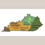 Fig. 1: Regions of Kentucky. Courtesy of Wikimedia Commons.