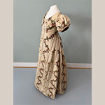 Fig. 6 Side oblique view of the dress illustrated in Figure 5. Photograph by Howard Sutcliffe, River Region Costume and Textile Conservation.