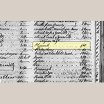 Fig. 5: Plymouth (Charles Cordes) identified in Isaac Cordes’s 1745 estate inventory. “Charleston County Inventories, 1732–1746,” p. 134, microfilm, Department of Archives and History, Columbia, SC.