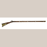Fig. 2: Rifle made by Jacob Young for William Waid Woodfork, 1800–1805, Sumner Co., TN. Hankla Collection.