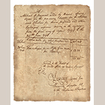 Fig. 38: Receipt of payment to Thomas Simpson by Bennet Searcy for Piomingo’s rifle, 30 June 1794. Records of the Accounting Officers of the Department of the Treasury (RG 217), 2nd Auditor, Entry 525A (Settled Indian Accounts and Claims, 1796–1811), National Archives, Washington, DC.