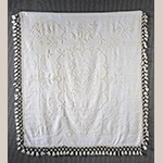 Fig. 1: Counterpane by Mary (Polly) Armistead, 1793, Bertie Co., NC. Cotton on cotton; HOA: 72”, WOA: 80” (plus 6-1/2” fringe). On loan to MESDA courtesy of Caroline Warren Banka, Acc. 3173.