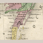 Fig. 7: Detail of Accomack County, VA, highlighted in map illustrated as Fig. 6.