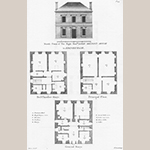 Fig. 13: Milton House (constructed 1745–1758), designed by William Adam Sr., from Plate 45 of "Vitruvius Scoticus" (ca. 1812), engraved by T. Smith. © University of Strathclyde.