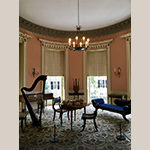 Fig. 11: Drawing Room of the Nathaniel Russell House, 1808, Charleston, SC. This interior showcases the Neoclassical style in America. Photo by the author.