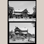 Fig. 14: White Hall Plantation house. The top photo is the East Elevation, the same orientation as the floor plan (Fig. 13). Thomas T. Waterman HABS Survey, 1939. Library of Congress.