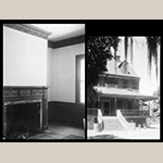 Fig. 15: Ophir Plantation built in 1810 by Thomas Porcher (1766-1835) and likely enslaved carpenters Jacky, Cyrus, and Old Dick. Left photo is the southeast Parlor Room with a mantel very similar to the White Hall dining room. Thomas T. Waterman, HABS Survey 1939. Library of Congress.