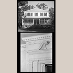 Fig. 16: The Rocks Plantation, built in 1805 by Peter Gaillard (1757-1833) with white carpenters Mr. Bowles and Mr. Walker, who convinced Gaillard to import chimney pieces from the North; however, the installation and the other moldings like the cornice were probably completed by local enslaved carpenters. Library of Congress.