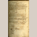Fig. 2: Policy: Mutual Assurance Society of Virginia, Declarations and Revaluations of Assurance, 1796-1966, Declarations Vol. 12, Policy No. 33, Samuel Swann, 24 February 1796, Accession 30177, Business Records Collection, Library of Virginia, Richmond.