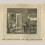 Fig. 4: Engraving of a cabinetmaker’s shop from "The Panorama of Professions and Trades: Or, Every Man’s Book" by Edward Hazen (Philadelphia, 1837).