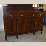 Fig. 6: Sideboard by Willis Cowling, 1820–1830, Richmond, VA. Mahogany and mahogany veneer with yellow pine and tulip poplar; HOA: 52”, WOA: 71”, DOA: 25”. Private collection.