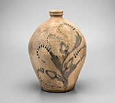 Fig. 1: Jug by Augustin Marchal, 1830-1850, Fairhope or Montrose, Baldwin County, Alabama. Salt-glazed Stoneware; HOA: 14-1/2". MESDA Acc. 6094, MESDA purchase fund, in honor of Joey Brackner.