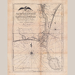 Fig. 9: “A map of Cape Fear River and its vicinity from the Frying Pan Shoals to Wilmington...,” Jonathan Price and John Strother (surveyors), William Barker (engraver), 1798, Philadelphia, PA. Ink on paper; HOA: 47.6 cm, WOA: 35.2 cm. North Carolina State Archives, MC.167.C237.1807ps. Online: http://dc.lib.unc.edu/cdm/ref/collection/ncmaps/id/5348 (accessed 27 May 2014).