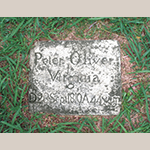 Fig. 37: Grave marker of Peter Oliver, ca. 1810, God's Acre, Salem, NC.