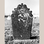 Fig. 15: Gravestone of John Clodfelter, ca. 1826, Bethany United Church of Christ Graveyard, Midway, Davidson Co., NC. MESDA Object Database file G-174.