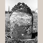 Fig. 16: Gravestone of Peter Clodfelter, ca. 1843, Bethany United Church of Christ Graveyard, Midway, Davidson Co., NC. MESDA Object Database file G-165.