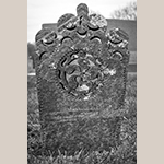 Fig. 18: Gravestone of Jacob Clodfelter, ca. 1837, Bethany United Church of Christ Graveyard, Midway, Davidson Co., NC. MESDA Object Database file D-32542.