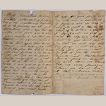 Fig. 30: Letter by Mordecai Collins to Solomon Henkel, 30 January 1803, Davidson Co., NC. MESDA Collection, Acc. 5040, Gift of Mrs. Catherine Miller and H. E. Comstock.